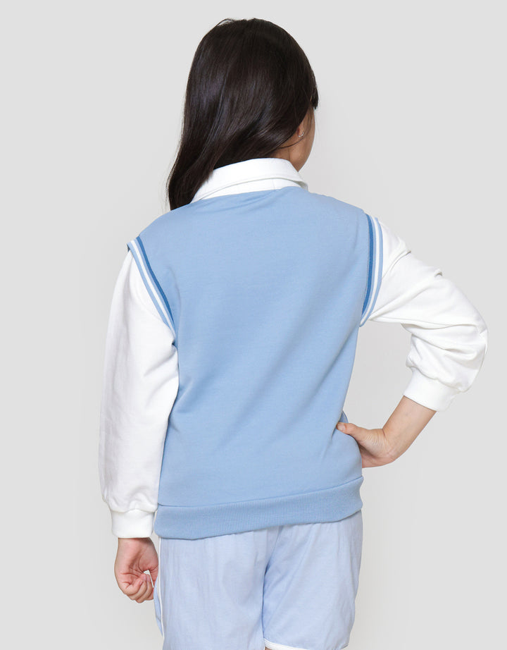 Nevada Flocking Sporty Sweater Anak Perempuan