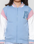 Nevada Varsity Bear Zipper Jaket Anak Perempuan