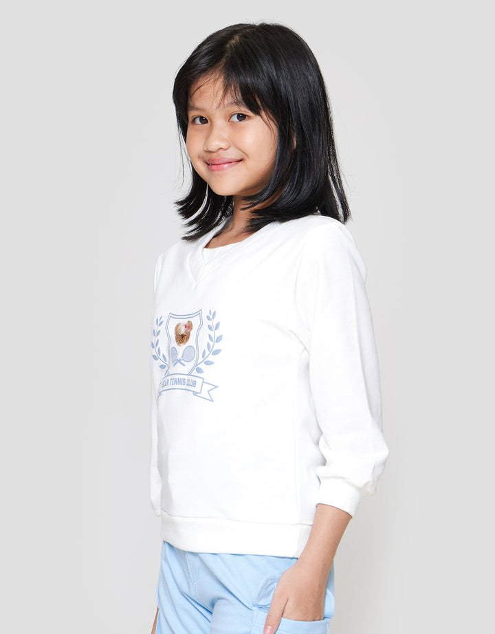 Nevada Varsity Boxy Sweater Anak Perempuan