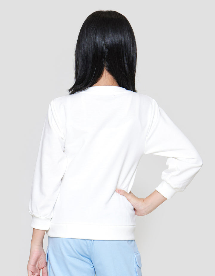 Nevada Varsity Boxy Sweater Anak Perempuan