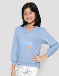 Nevada Varsity Boxy Sweater Anak Perempuan