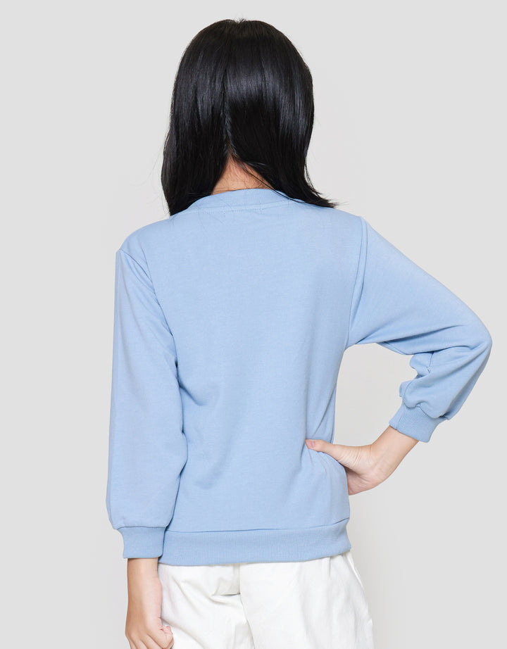 Nevada Varsity Boxy Sweater Anak Perempuan