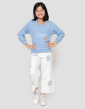 Nevada Varsity Boxy Sweater Anak Perempuan
