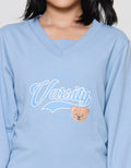 Nevada Varsity Boxy Sweater Anak Perempuan