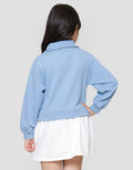 Nevada Zipper Geber Sporty Midi Dress Anak Perempuan