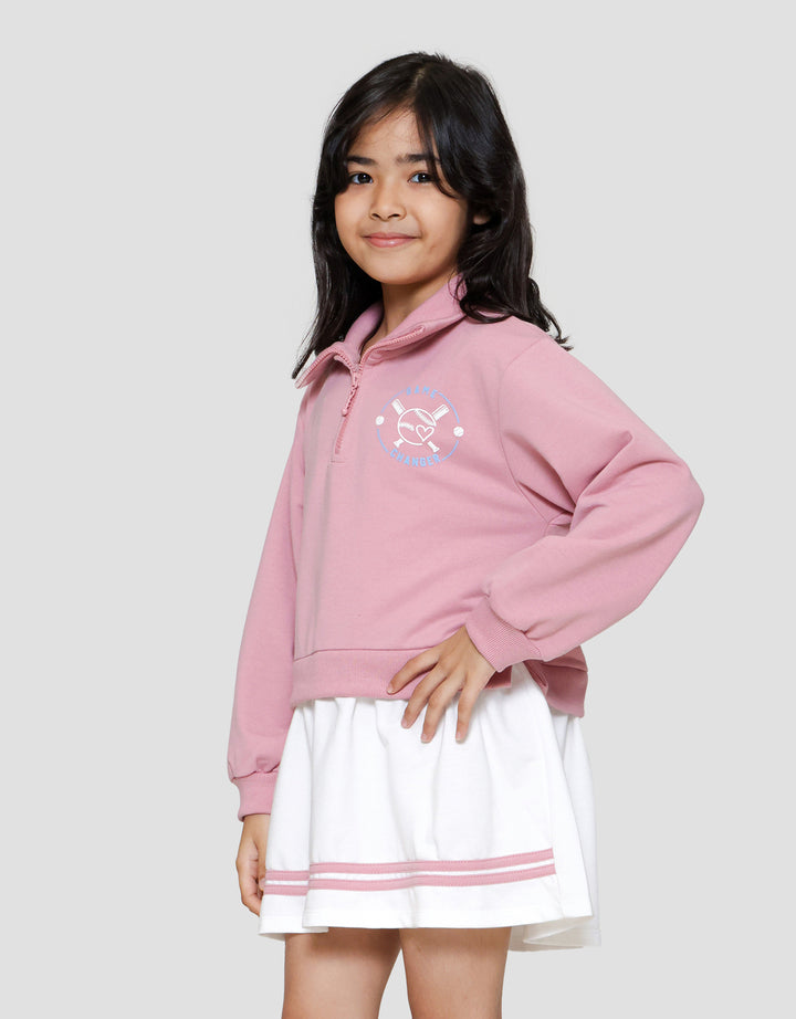 Nevada Zipper Geber Sporty Dress Anak Perempuan