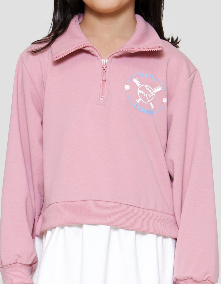 Nevada Zipper Geber Sporty Dress Anak Perempuan