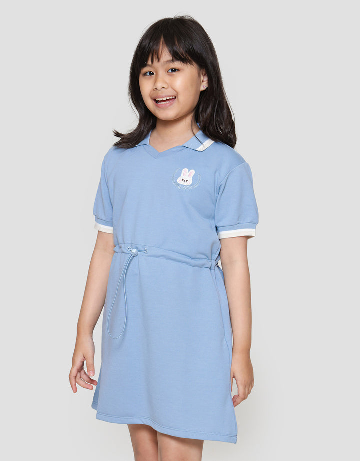 Nevada Varsity Stripe Midi Dress Anak Perempuan