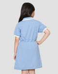 Nevada Varsity Stripe Midi Dress Anak Perempuan