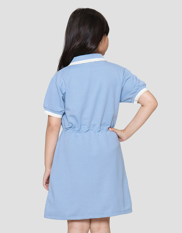 Nevada Varsity Stripe Midi Dress Anak Perempuan