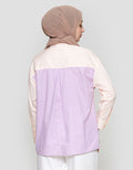 Annisa Stripe Combo Soft Cotton Kemeja Wanita