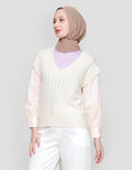 Annisa Cable Knit Vest Wanita
