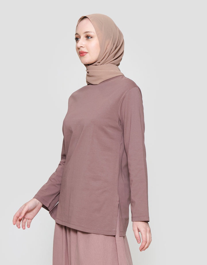 Annisa Enzyme Jersey With Side Slit Tunik Wanita