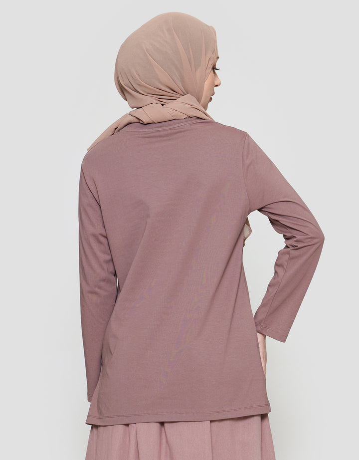 Annisa Enzyme Jersey With Side Slit Tunik Wanita
