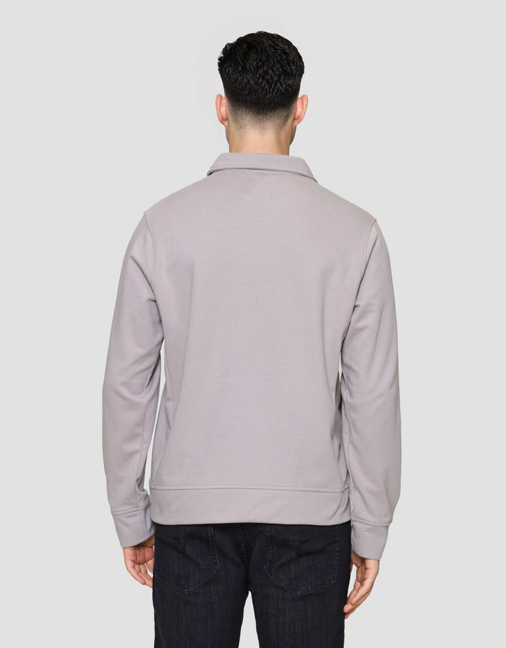 Cole Interlock Half Zipper Sweater Pria