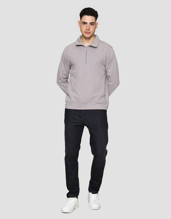 Cole Interlock Half Zipper Sweater Pria