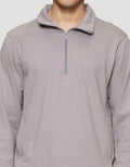 Cole Interlock Half Zipper Sweater Pria