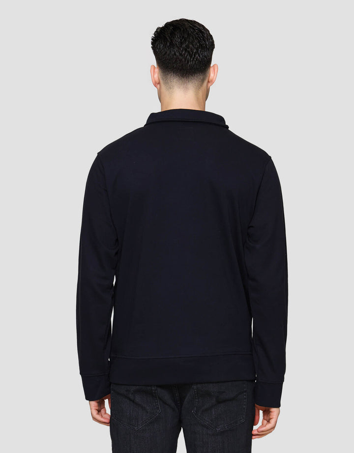 Cole Interlock Half Zipper Sweater Pria