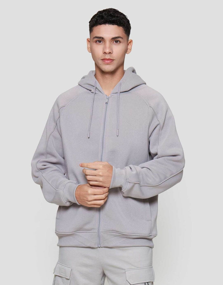 Cole Knit Hoodie Fleace Piping Jaket Pria