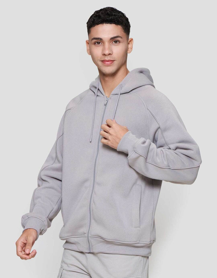 Cole Knit Hoodie Fleace Piping Jaket Pria