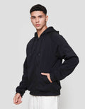 Cole Knit Hoodie Fleace Piping Jaket Pria