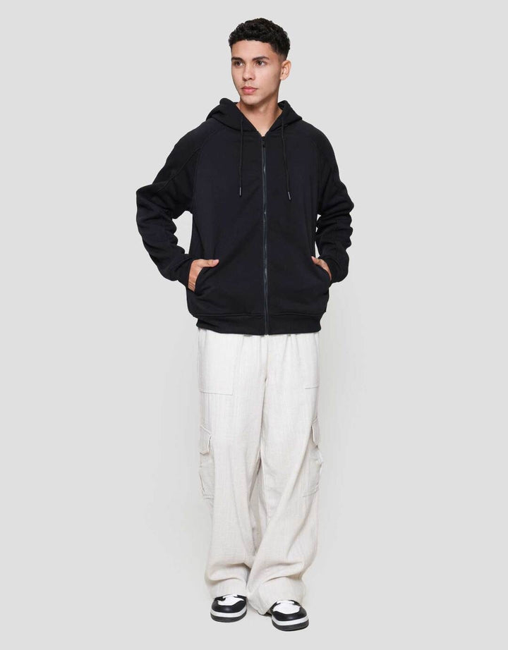 Cole Knit Hoodie Fleace Piping Jaket Pria