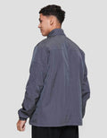 Cole Micro Crinckle Halfzipper Jaket Pria