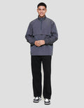 Cole Micro Crinckle Halfzipper Jaket Pria