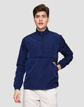 Cole Micro Crinckle Halfzipper Jaket Pria