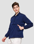 Cole Micro Crinckle Halfzipper Jaket Pria