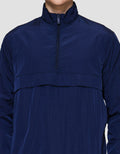 Cole Micro Crinckle Halfzipper Jaket Pria