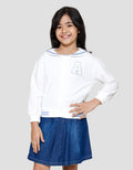 Little M Kerah Sailor Bordir Chenile Jaket Anak Perempuan