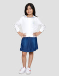 Little M Kerah Sailor Bordir Chenile Jaket Anak Perempuan