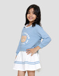 Little M Aplikasi Bear Petit Amour Midi Dress Anak Perempuan