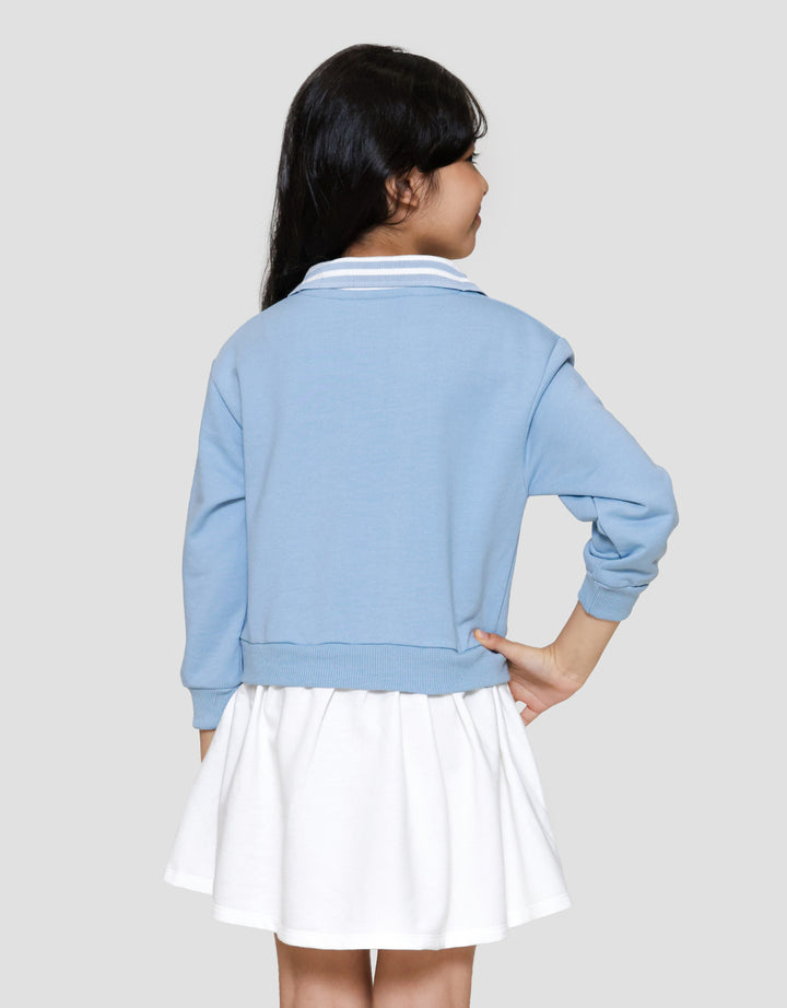 Little M Aplikasi Bear Petit Amour Midi Dress Anak Perempuan