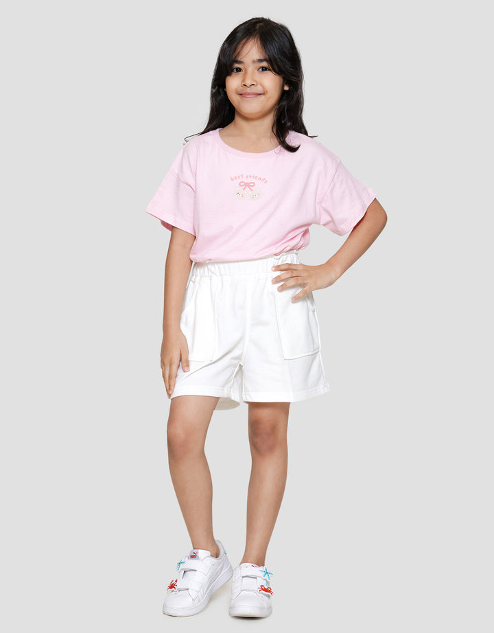 Little M Paperbag Kantong Celana Pendek Anak Perempuan