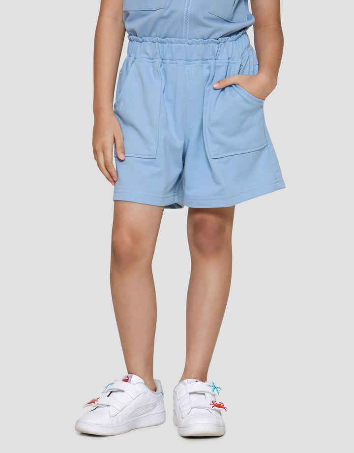 Little M Terry Paperbag Kantong Celana Pendek Anak Perempuan