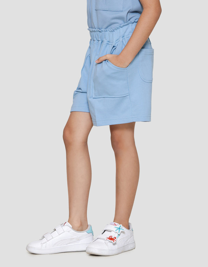 Little M Terry Paperbag Kantong Celana Pendek Anak Perempuan