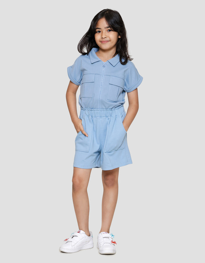 Little M Terry Paperbag Kantong Celana Pendek Anak Perempuan