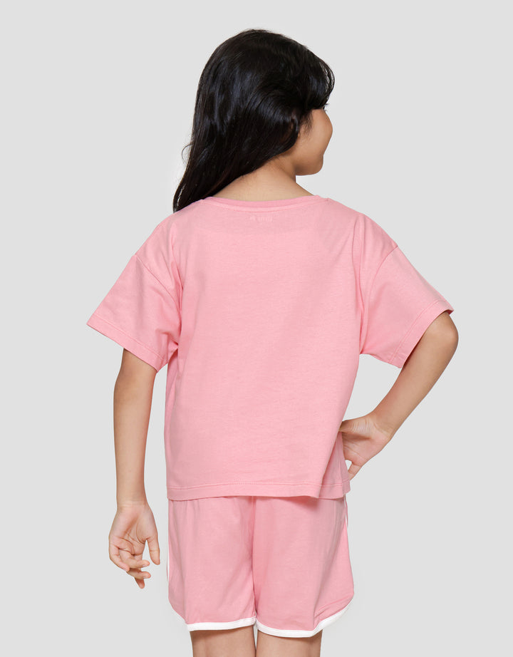 Little M Three Kucing Hoody Kaos Anak Perempuan