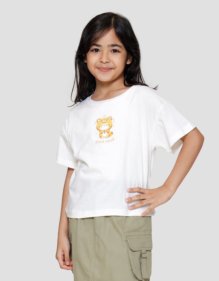 Little M Kucing Hoody Kaos Anak Perempuan