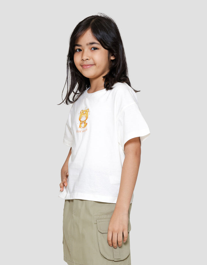 Little M Kucing Hoody Kaos Anak Perempuan