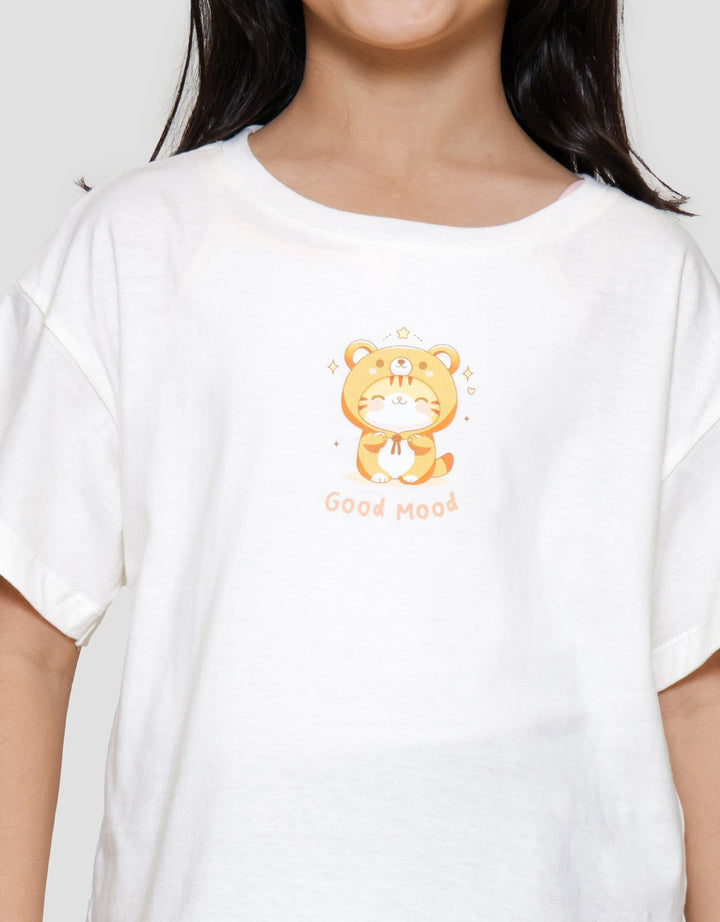 Little M Kucing Hoody Kaos Anak Perempuan