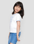 Little M Ringer Print Outline Kaos Anak Perempuan