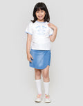 Little M Ringer Print Outline Kaos Anak Perempuan