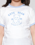 Little M Ringer Print Outline Kaos Anak Perempuan