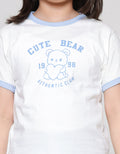 Little M Ringer Print Outline Kaos Anak Perempuan