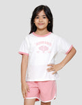 Little M Ringer Print Outline Kaos Anak Perempuan