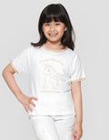 Little M Ringer Print Outline Kaos Anak Perempuan