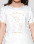 Little M Ringer Print Outline Kaos Anak Perempuan
